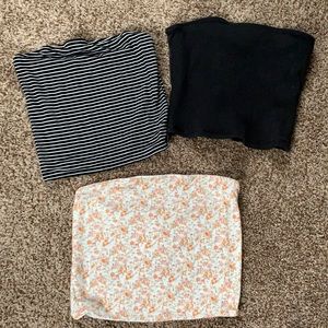 bundle of 3 tube tops lmk if u want seperate
